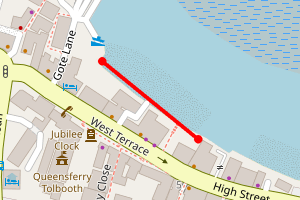 Map showing Queensferry High Street