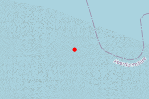 Map showing Fraserburgh Bay