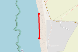 Map showing Trenow Cove