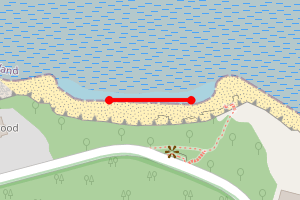 Map showing Chesil Beach (The Royal Inn Pub)