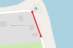 Map showing Newhall Point