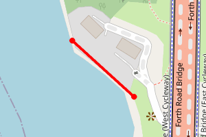 Map showing Ferrycraigs north Queensferry