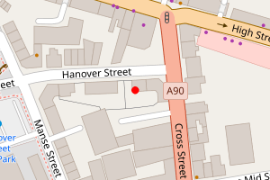 Map showing Fraserburgh