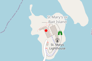Map showing St Mary's Island
