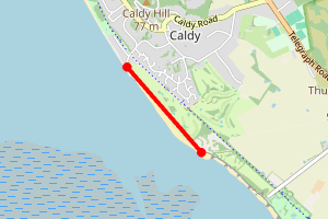 Map showing Caldy North (West Kirby South)