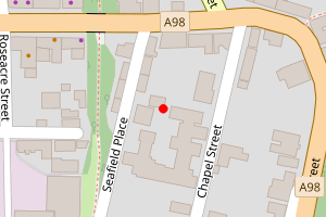 Map showing Portsoy Links
