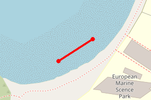 Map showing Dunstaffnage Back Beach #2 (Dunbeg PS)