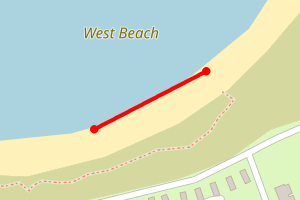 Map showing Hopeman West