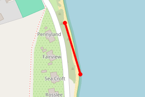 Map showing Lamlash by Tennis Courts