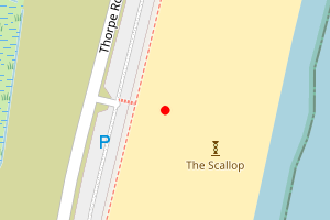 Map showing Thorpeness to Aldeburgh (The Haven)