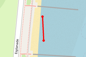 A map showing the Aberdeen North N5 beach stretch plotted on it