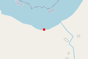 Map showing Collaster Beach, Unst