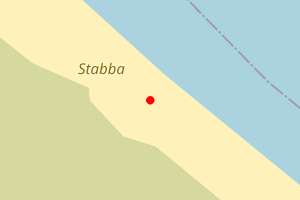 Map showing Burrafirth Beach, Unst