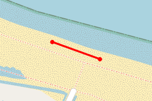 Map showing Salthouse Beach