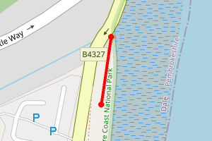 Map showing Dale