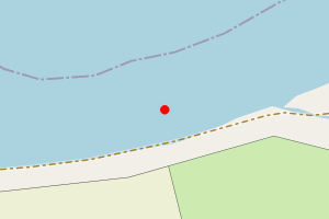 Map showing Sandvoe Beach, North Roe
