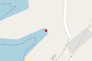 Map showing Niebon Beach, Gunnister
