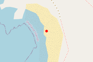 Map showing Stenness Beach, Eshaness