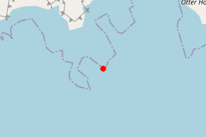 Map showing The Houb Beach, Eshaness