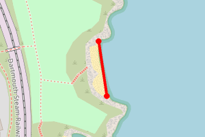 Map showing Oyster Cove