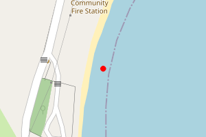 Map showing Hillswick Beach, Hillswick