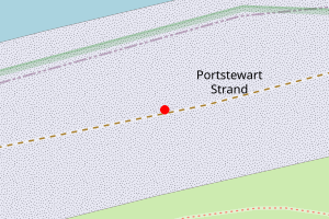 Map showing Portstewart Strand