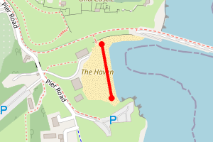 Map showing The Haven (North Pier)