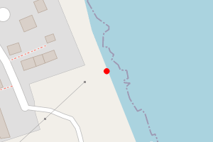 Map showing Hamarsgarth Beach, Mossbank