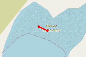 Map showing Port An T-Slaoichain (Greenpeace Baluga Expdition)