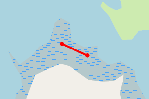 Map showing Coral Beach Loch Dunvegan (Greenpeace Baluga Expedition)