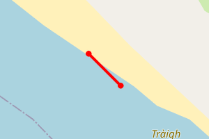 Map showing Traigh Na Cleabmaig Greenpeace Baluga Expedition)