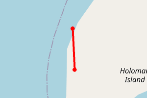 Map showing Holoman Island  (Greenpeace Baluga Expedition)