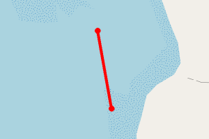 Map showing Shaint (Greenpeace Beluga Expedition)
