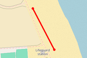 Map showing Sandhaven