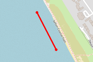 Map showing Crosby, Liverpool