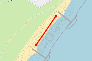 Map showing Felixstowe (Manor Terrace)