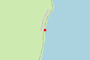 Map showing West side of East Voe Shoreline, Scalloway
