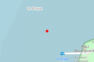 Map showing Le Braye Slip