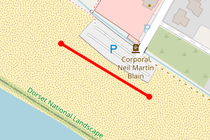 Map showing West Bexington