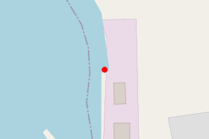 Map showing Vadlure Beach, Walls