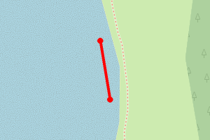 Map showing Gullane Bents Main Beach East End