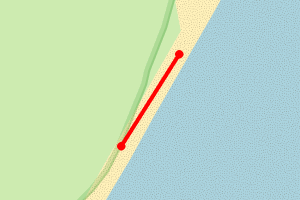 Map showing St Cyrus Sands
