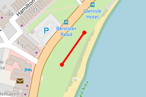 Map showing TAP (SIF) Lamlash Beach (The Ship House to Hamilton Terrace)