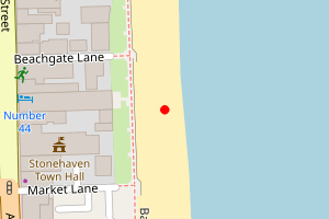 Map showing Stonehaven
