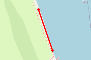 Map showing Reiss Beach