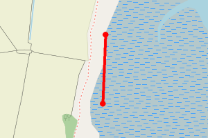 Map showing Conishead Priory South Beach