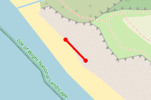 Map showing Shepherd's chine IOW