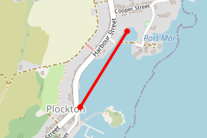 Map showing Plockton