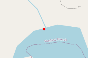 Map showing Troswick Beach, Dunrossness