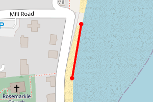 Map showing Rosemarkie South